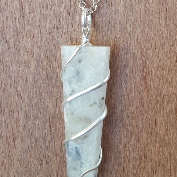 RAW MOONSTONE NECKLACE - Picture 2 of 3